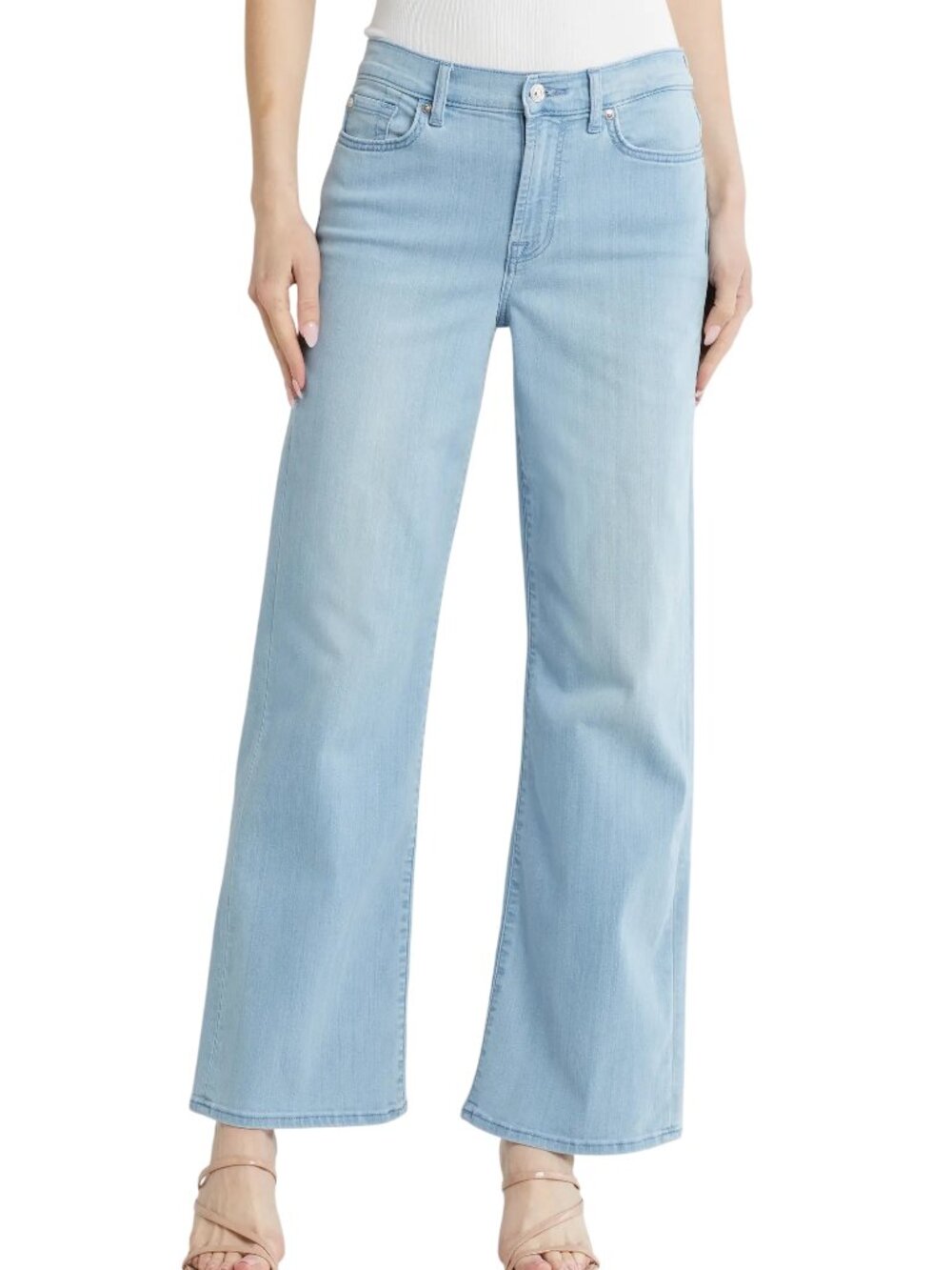 7 For All Mankind Alexa High Waist Straight Leg Jean in Sale